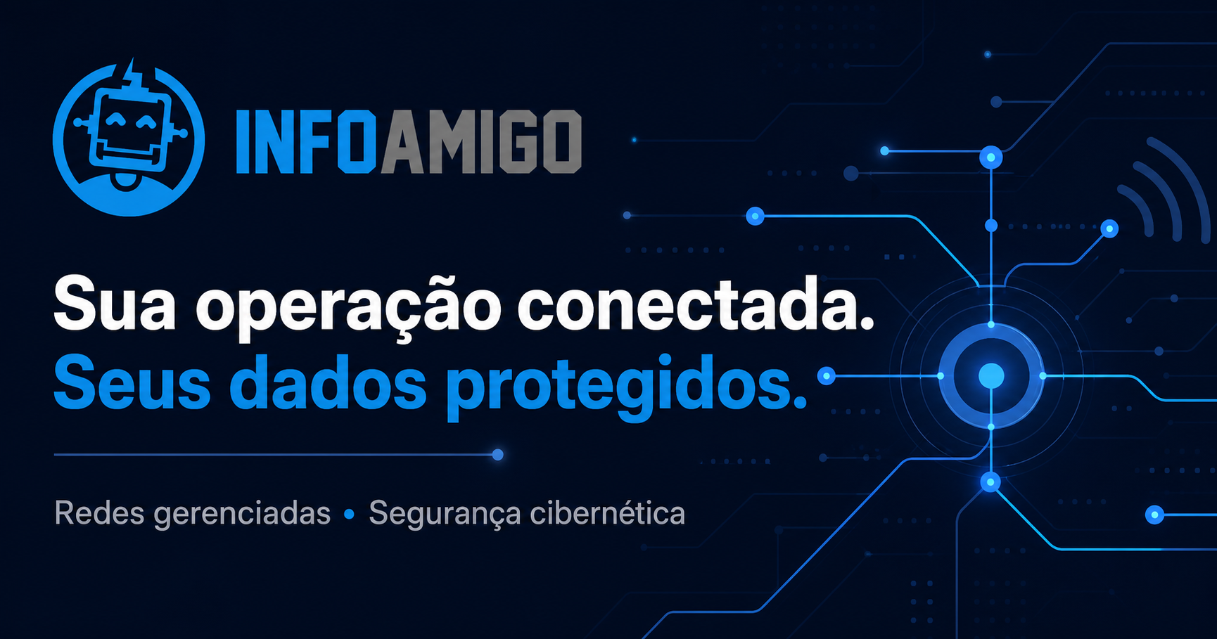 Infoamigo Redes gerenciadas e segurança cibernética para empresas em Recife. logo